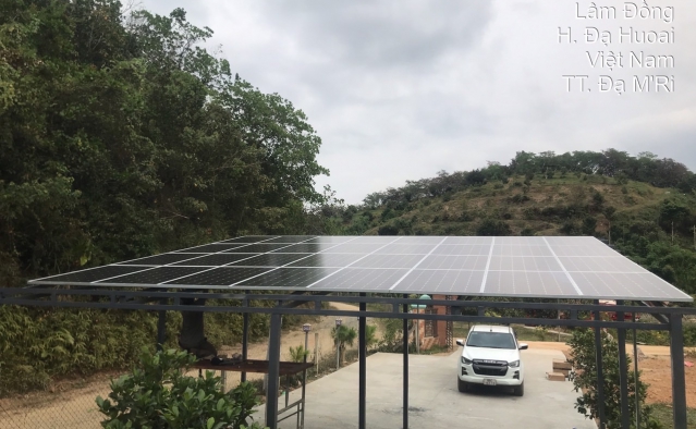 Hệ thống điện mặt trời lưu trữ 10KW - Lâm Đồng