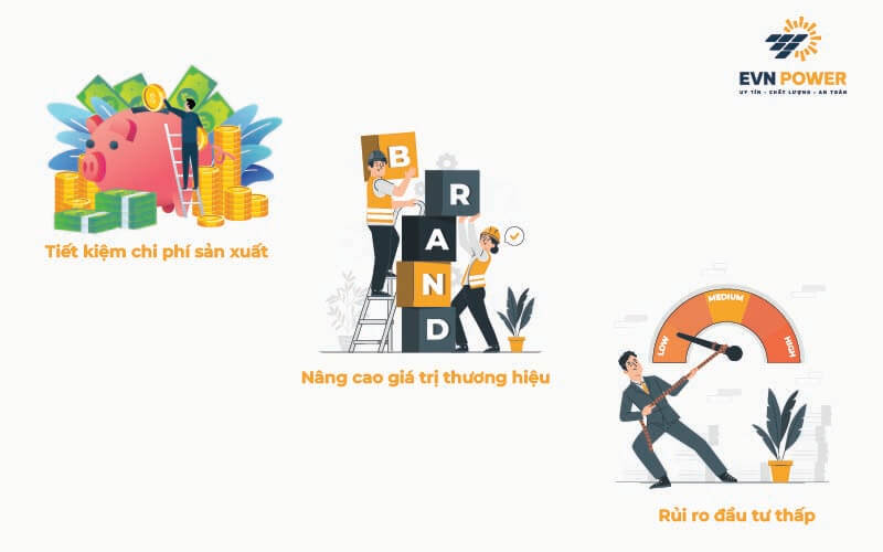 Lợi ích của doanh nghiệp khi cho thuê mái lắp điện năng lượng mặt trời