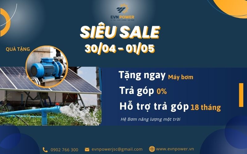 EVNPOWER siêu sale 30/4-1/5