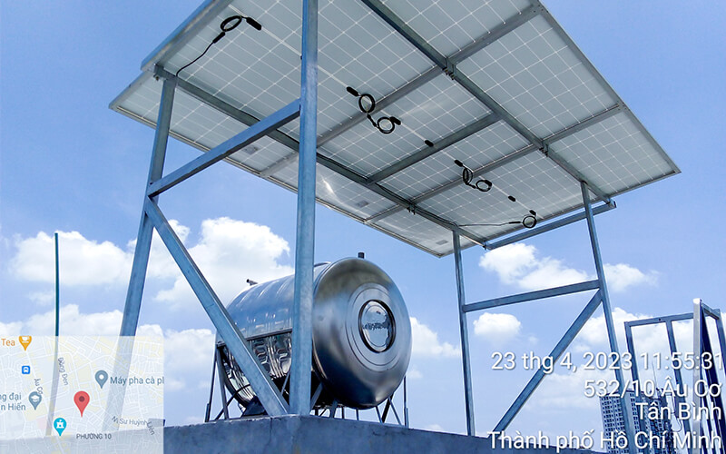 Hệ thống điện mặt trời hoà lưới 5KW - Âu Cơ, Quận Tân Bình, Tp. HCM