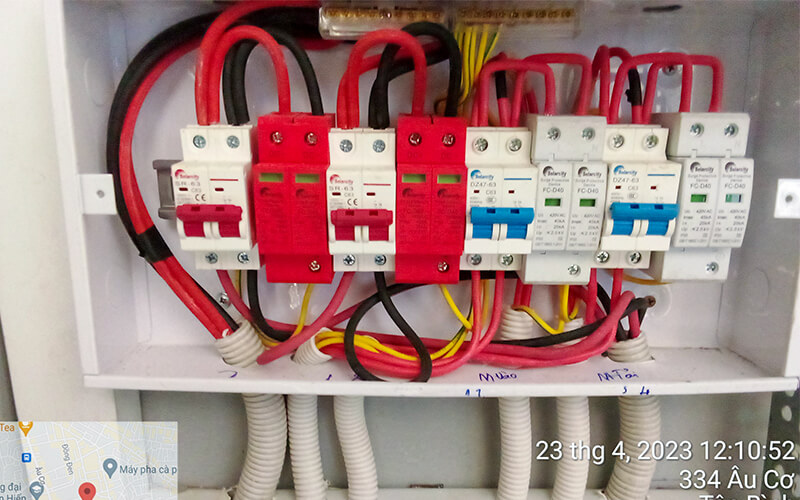 Hệ thống điện mặt trời hoà lưới 5KW - Âu Cơ, Quận Tân Bình, Tp. HCM