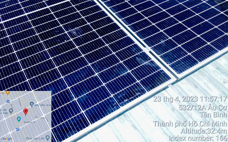 Hệ thống điện mặt trời hoà lưới 5KW - Âu Cơ, Quận Tân Bình, Tp. HCM