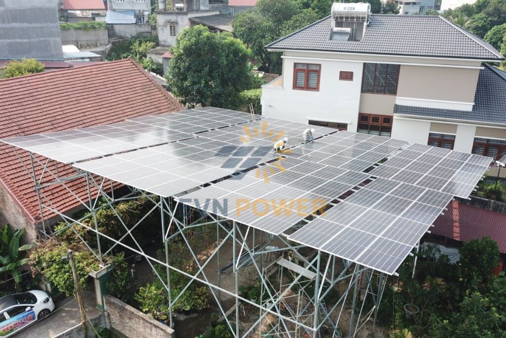 dự án điện mặt trời 62kW tại Thái Nguyên